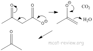 beta-keto decarboxylation mechanism